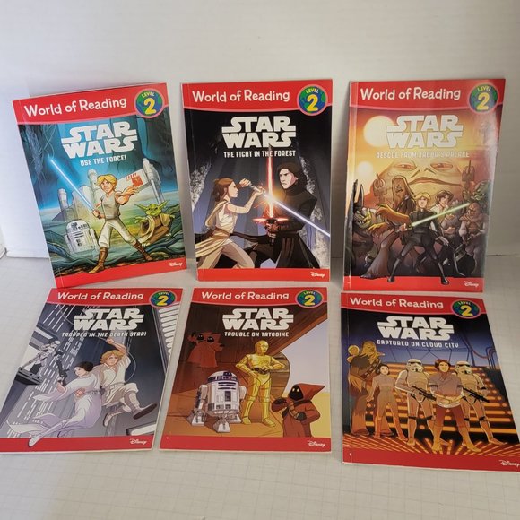 6 Disney Star Wars Learn to Read Books World of Reading Level 2 - Picture 2 of 10